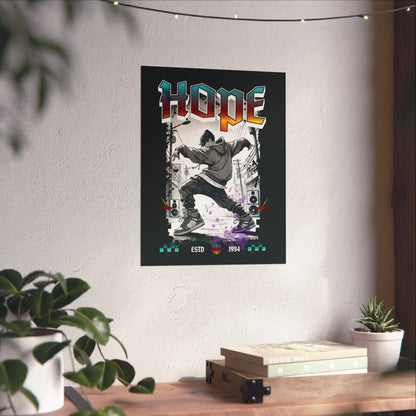 Hobi Wall Art - Fanmade BTS Retro Series - 90s Hip-Hop Aesthetic - Matte Poster