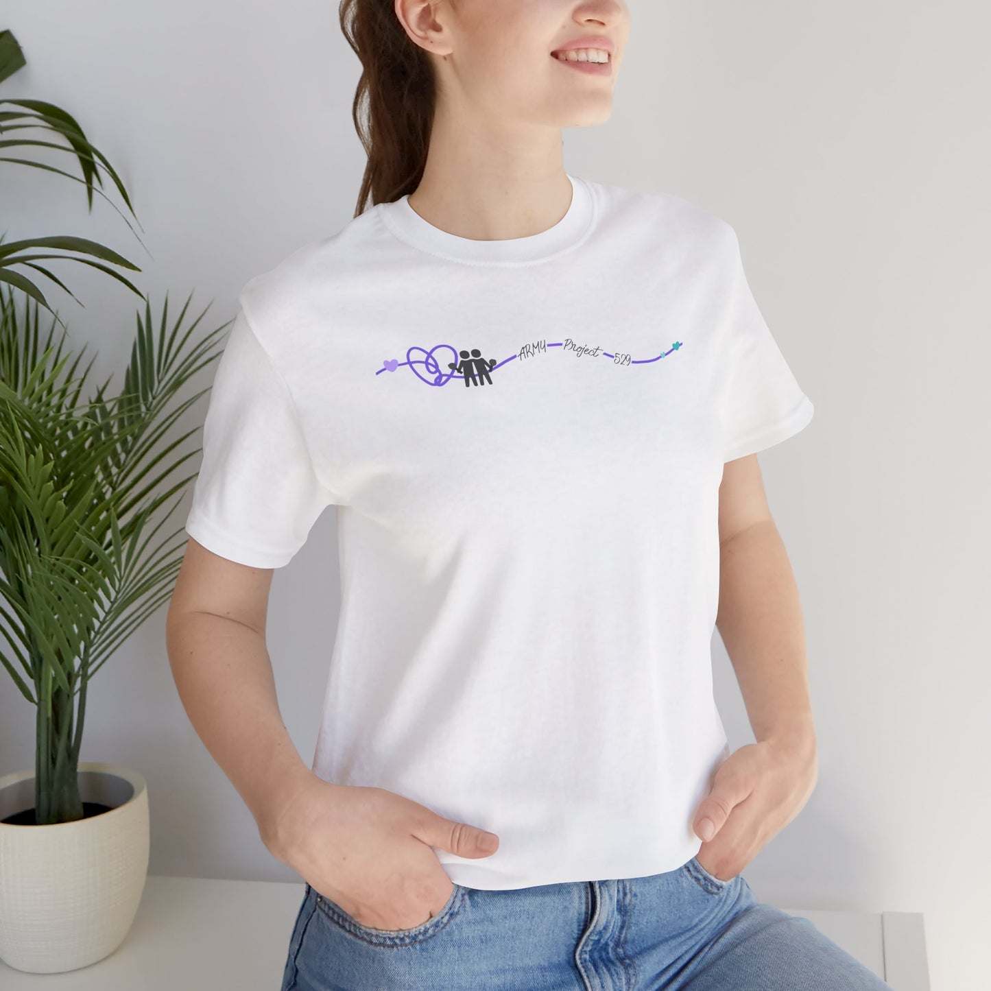 AP529 Heartline Logo Unisex Jersey Short Sleeve Tee