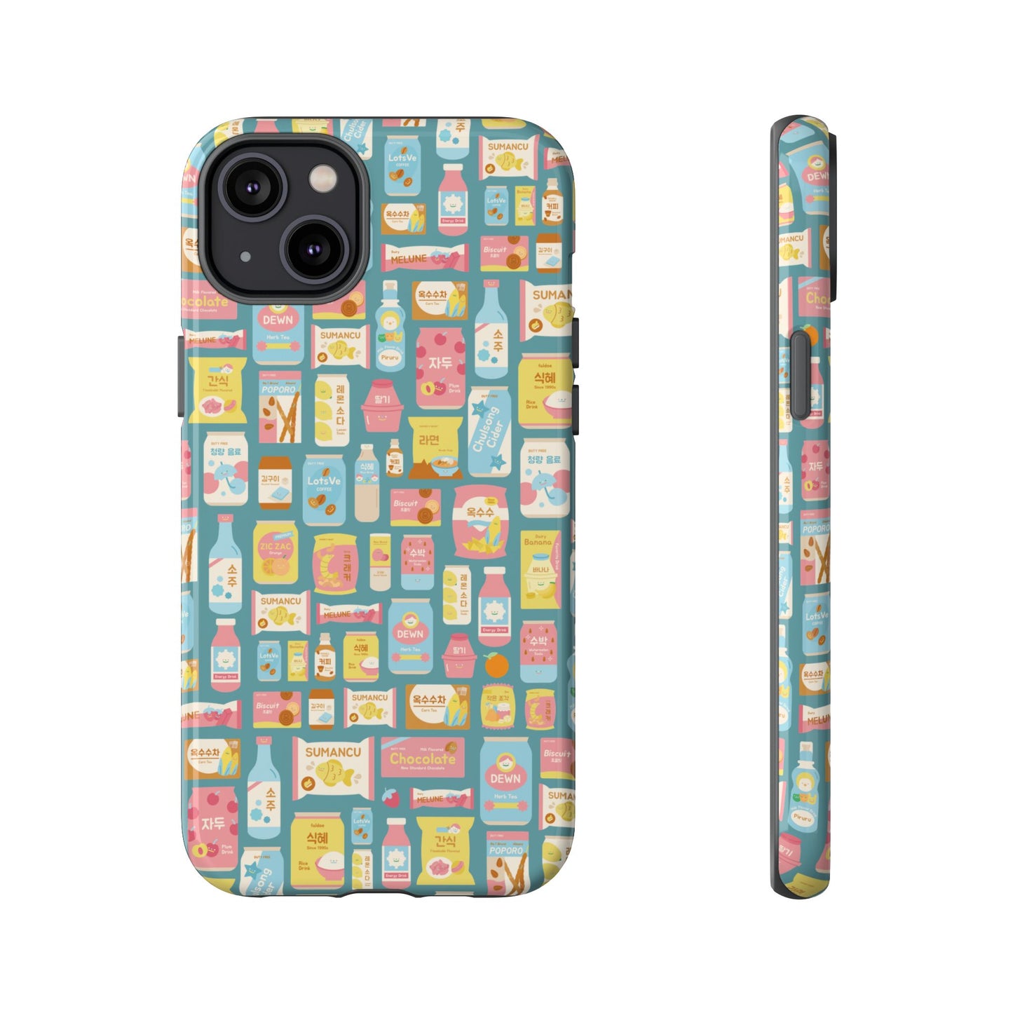 Sweet Pastel Korean Snacks Tough Phone Case - Cute K-Pop Merch - iPhone, Galaxy, Pixel Cover