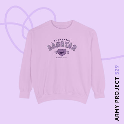 OT7 Sweatshirt - Bangtan Athletics - Fanmade BTS Merch - Unisex Garment-Dyed Sweatshirt