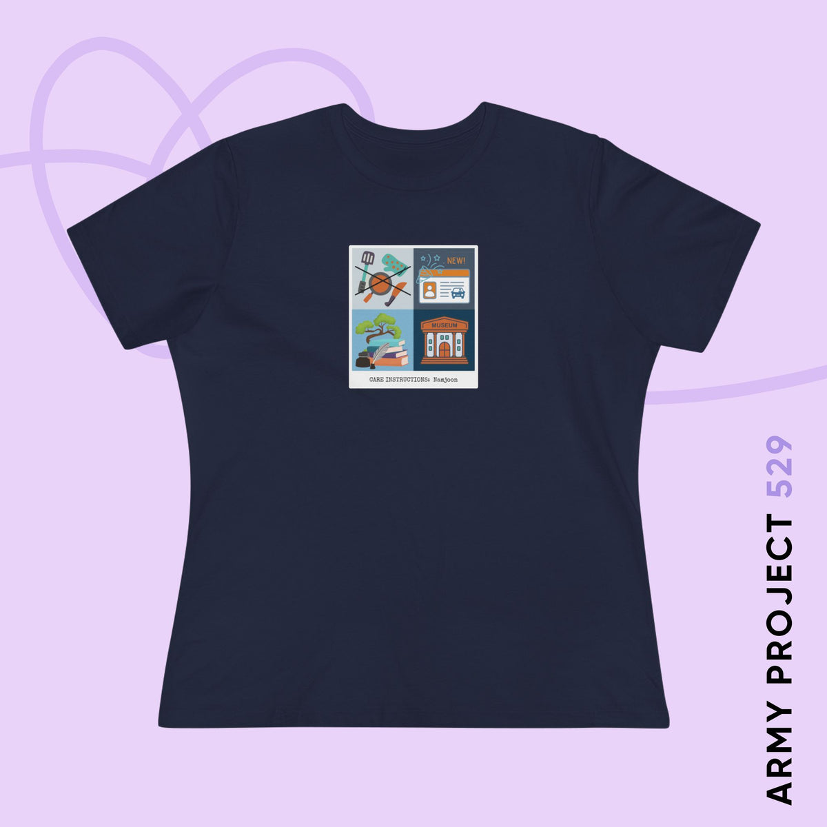 Namjoon Women's Tee - Funny Fanmade Merch - Care Instructions - Soft Jersey T-Shirt