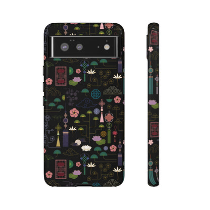 Norigae Night Garden Tough Phone Case - Elegant K-Pop Merch - iPhone, Galaxy, Pixel Cover