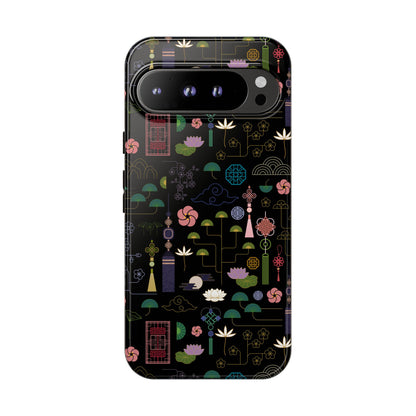 Norigae Night Garden Tough Phone Case - Elegant K-Pop Merch - iPhone, Galaxy, Pixel Cover