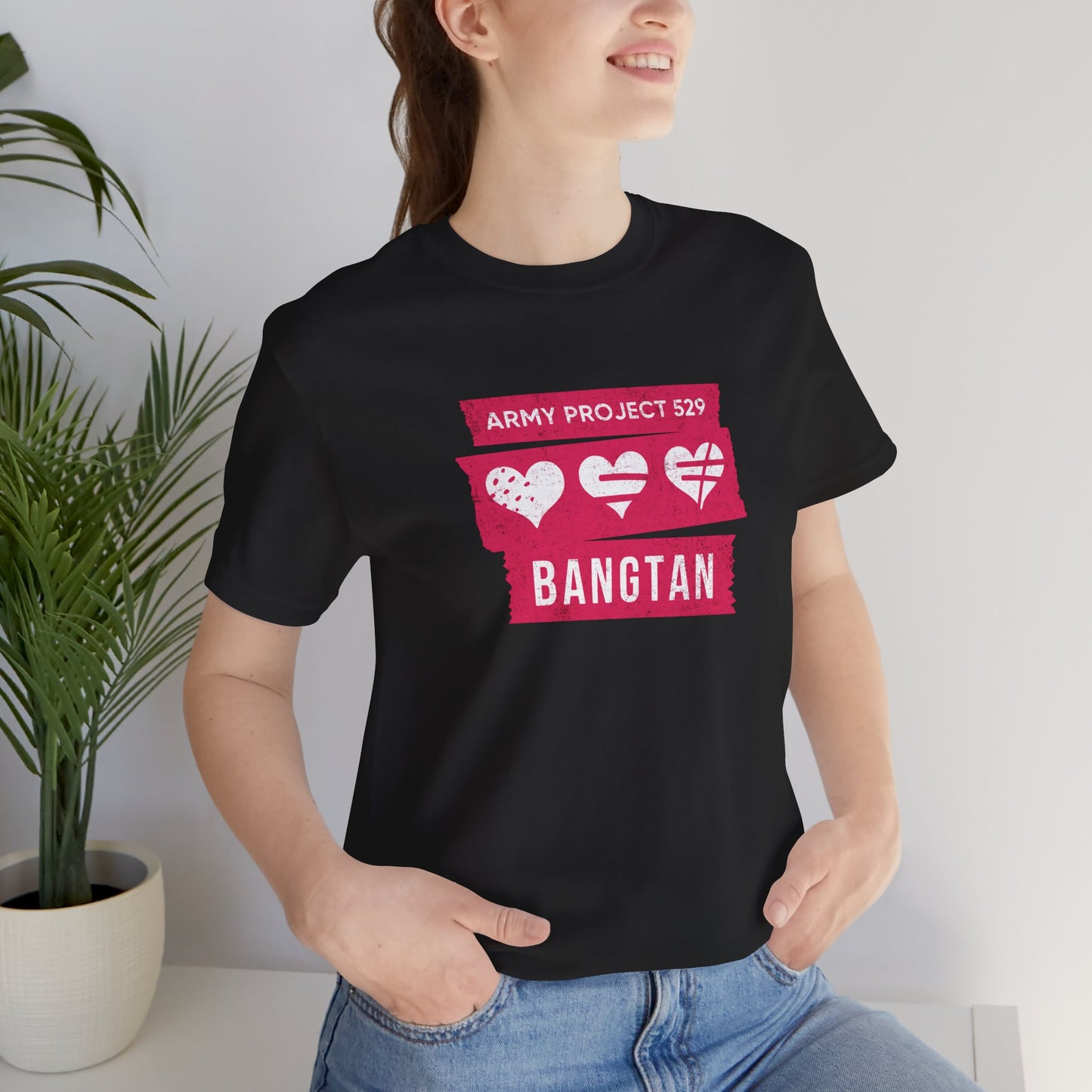 OT7 Short Sleeve Shirt (Red) - AP529 <3 Bangtan - Unisex Jersey T-Shirt