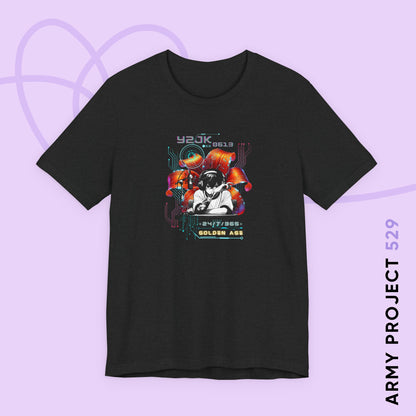Jung Kook Short Sleeve Shirt - Fanmade BTS Retro Series - Y2K Gamer Aesthetic - Soft Unisex T-Shirt
