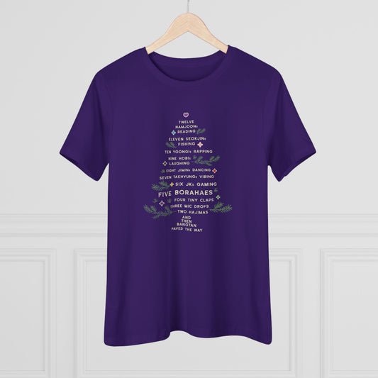 OT7 Women's Shirt - 12 Days of Bangtan - Retro Fanmade BTS Merch - Soft Jersey T-Shirt