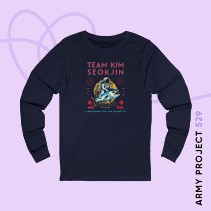 Jin Long Sleeve Shirt - Team Kim Seokjin - Fanmade BTS Merch - Unisex Jersey T-Shirt