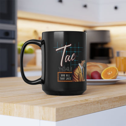 Taehyung 1950s Retro Series 15 oz Black Coffee Mug