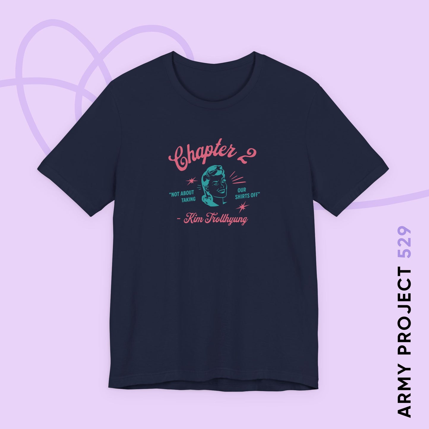 Taehyung Short Sleeve Shirt - 'Kim Trollhyung' - Fanmade BTS Merch - Unisex Jersey T-Shirt