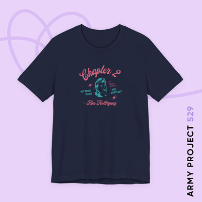 Taehyung Short Sleeve Shirt - 'Kim Trollhyung' - Fanmade BTS Merch - Unisex Jersey T-Shirt