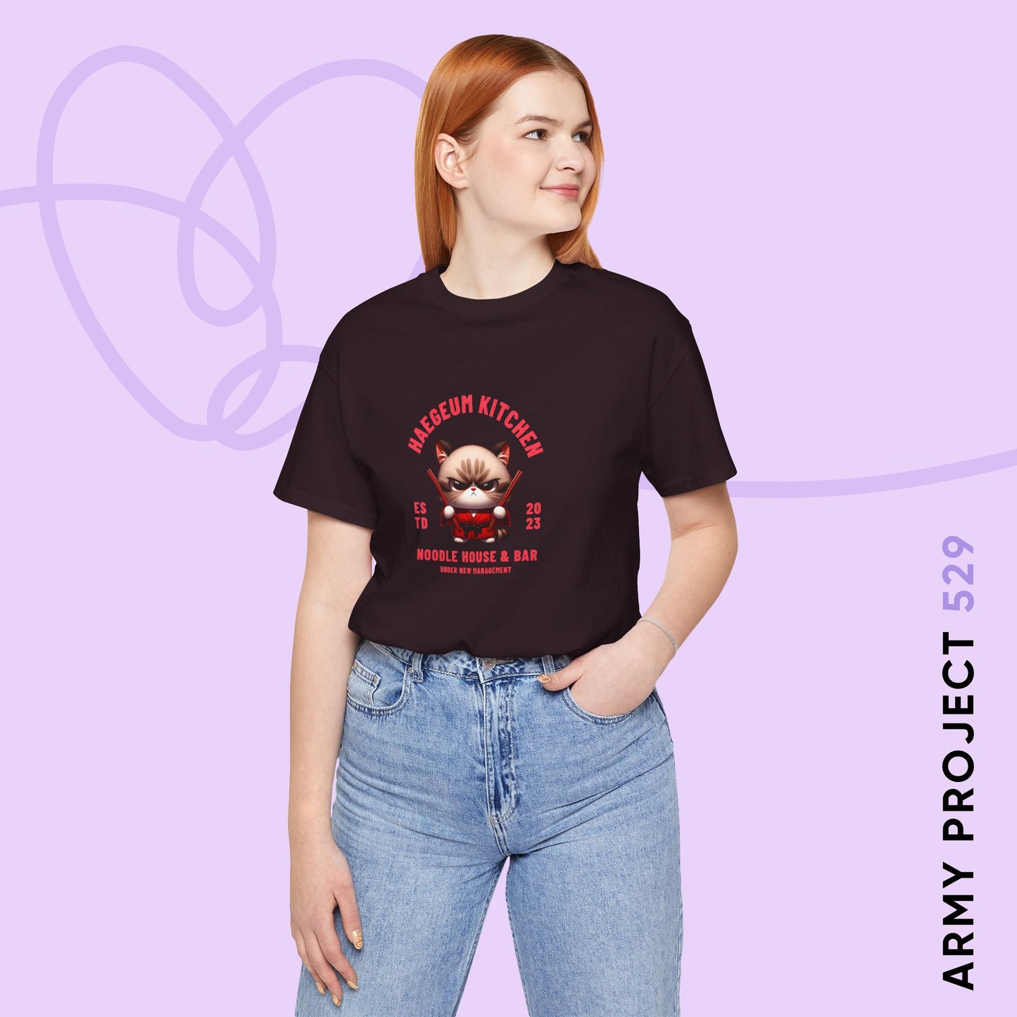 Yoongi Short Sleeve Shirt - Haegeum Noodle House - Fanmade BTS Merch - Unisex Jersey T-Shirt