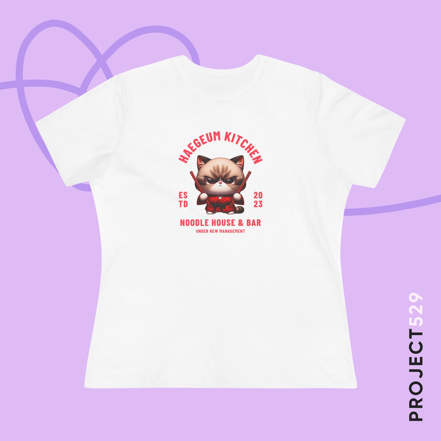 Haegeum Noodle House Women's Relaxed Jersey Short Sleeve Tee