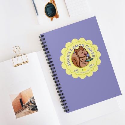 Hobi Notebook - Cute Fanmade BTS Merch - Hobi's Lemon Cakes - Spiral Journal