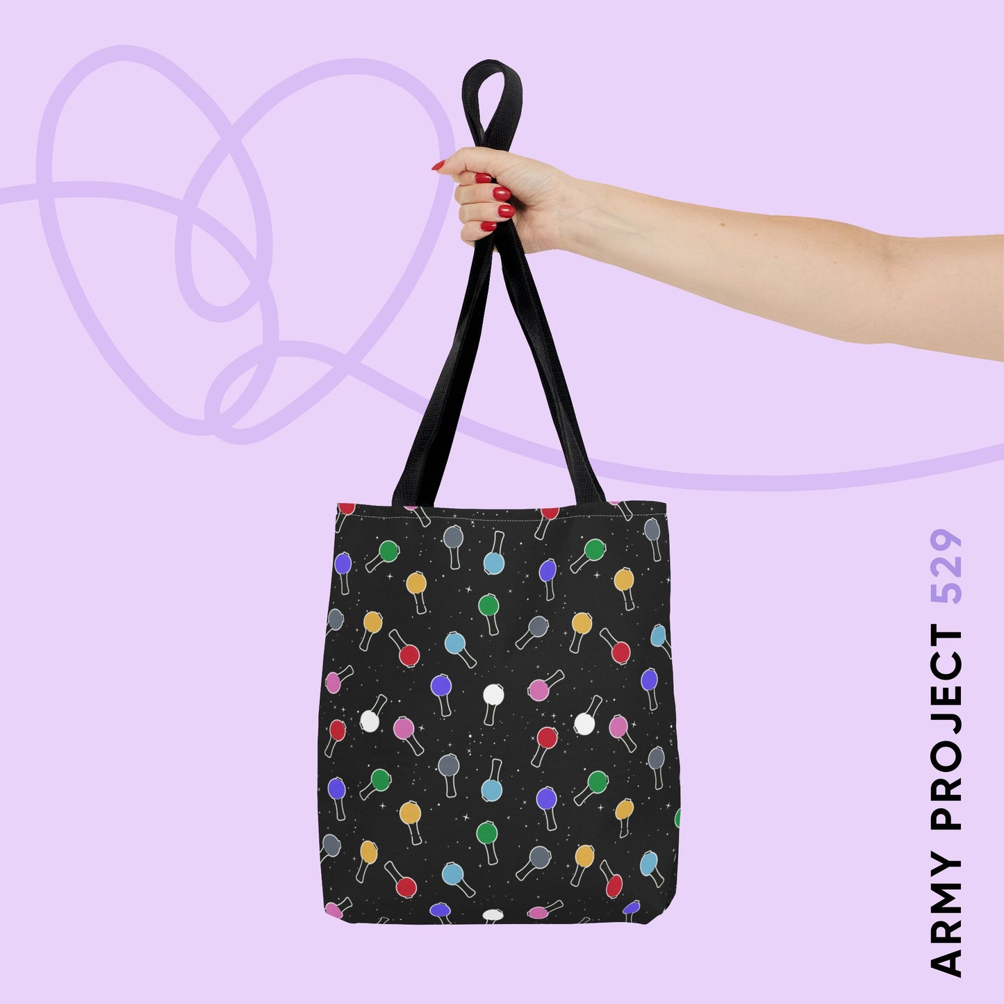 Ma City Map Lightstick Tote Bag