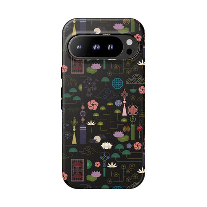 Norigae Night Garden Tough Phone Case - Elegant K-Pop Merch - iPhone, Galaxy, Pixel Cover