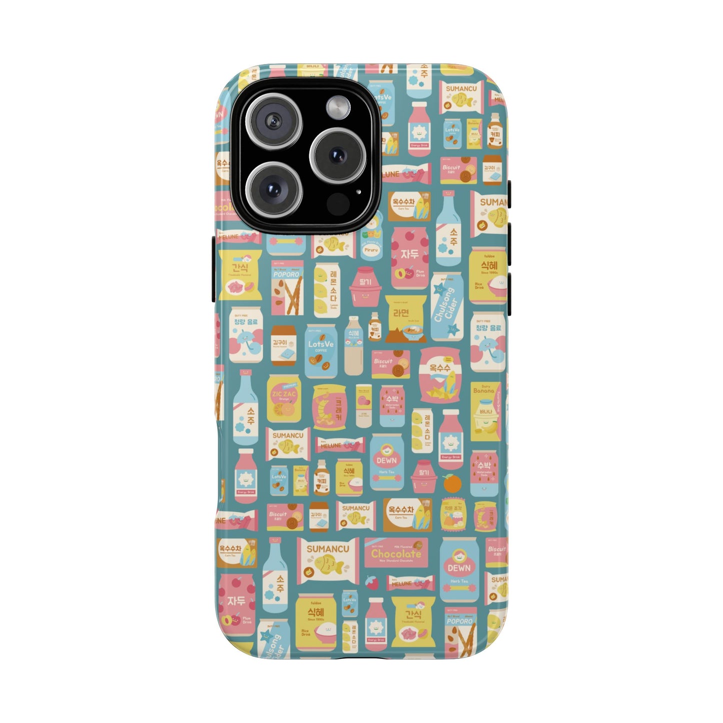 Sweet Pastel Korean Snacks Tough Phone Case - Cute K-Pop Merch - iPhone, Galaxy, Pixel Cover