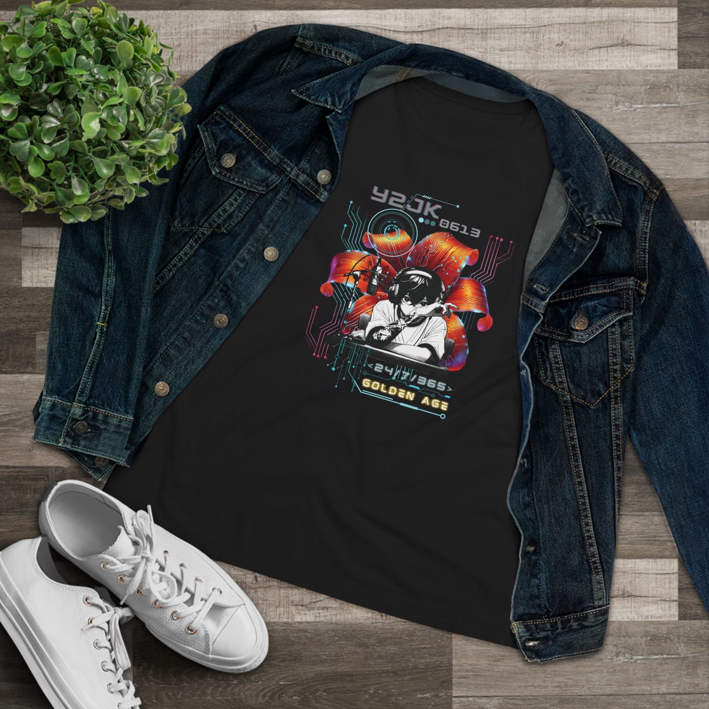 Jung Kook Women's Tee - BTS Fanmade Retro Series - Y2K Gamer Aesthetic - Soft Jersey T-Shirt