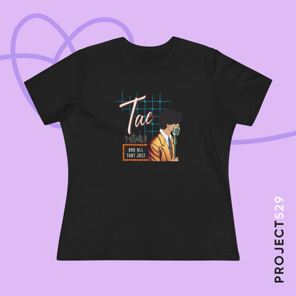 Taehyung 1950s Retro Series Women's Relaxed Jersey Short Sleeve Tee