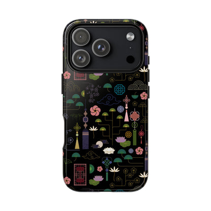 Norigae Night Garden Tough Phone Case - Elegant K-Pop Merch - iPhone, Galaxy, Pixel Cover