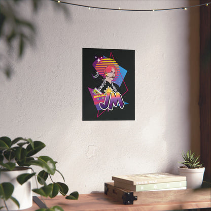 Jimin Wall Art - Fanmade BTS Retro Series - 80s Pop Aesthetic - Matte Poster