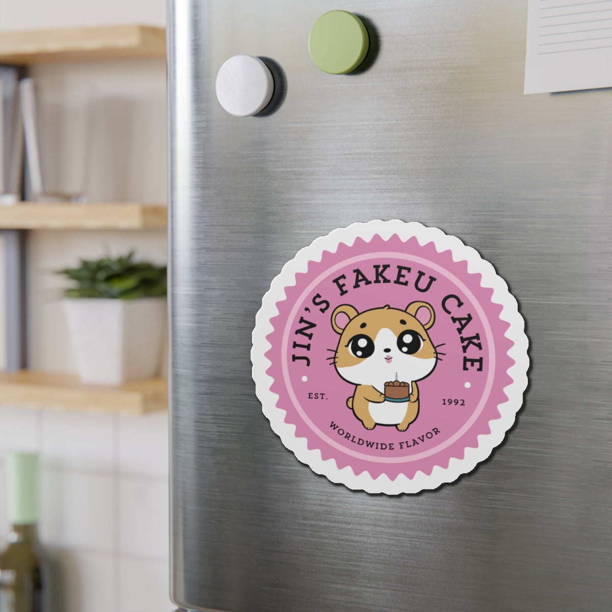 Jin's Fakeu Cake Bakery Series Die-Cut Magnet