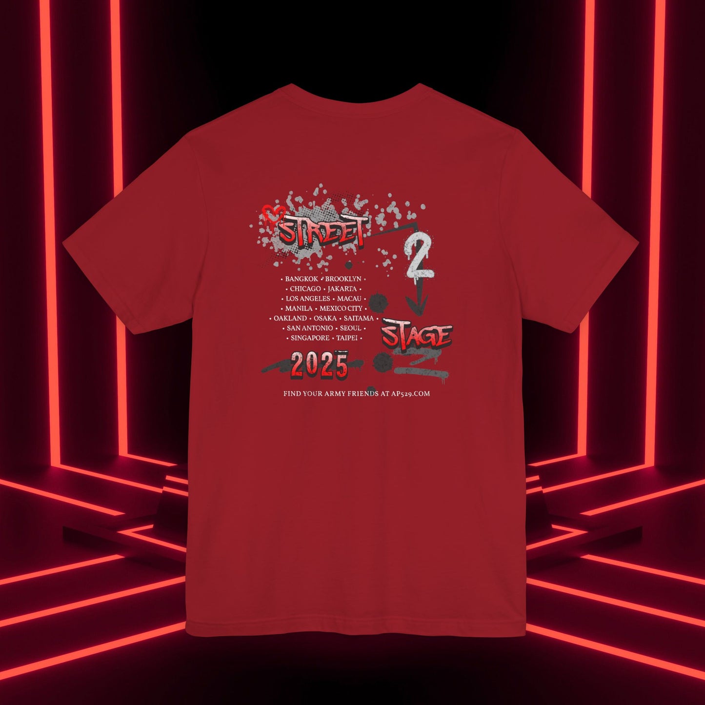 Hobi Concert Short Sleeve Shirt - HOTS with Hope (Stop Sign Ver.) - Fanmade BTS Merch - Soft Unisex T-Shirt