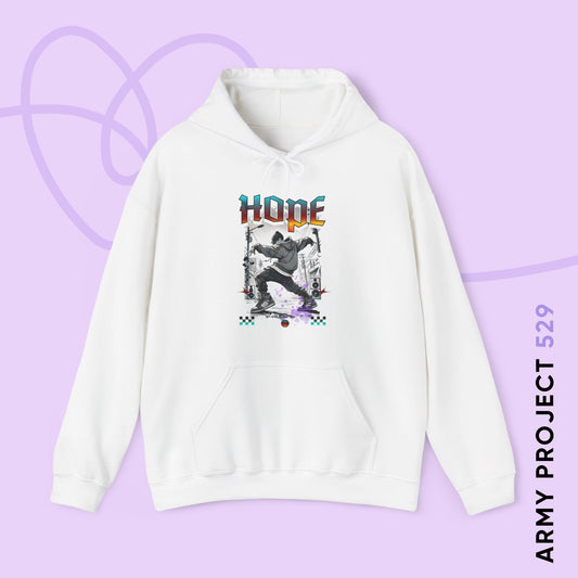 Hobi Hoodie - Fanmade BTS Retro Series - 90s Hip-Hop Aesthetic - Cozy Unisex Sweatshirt