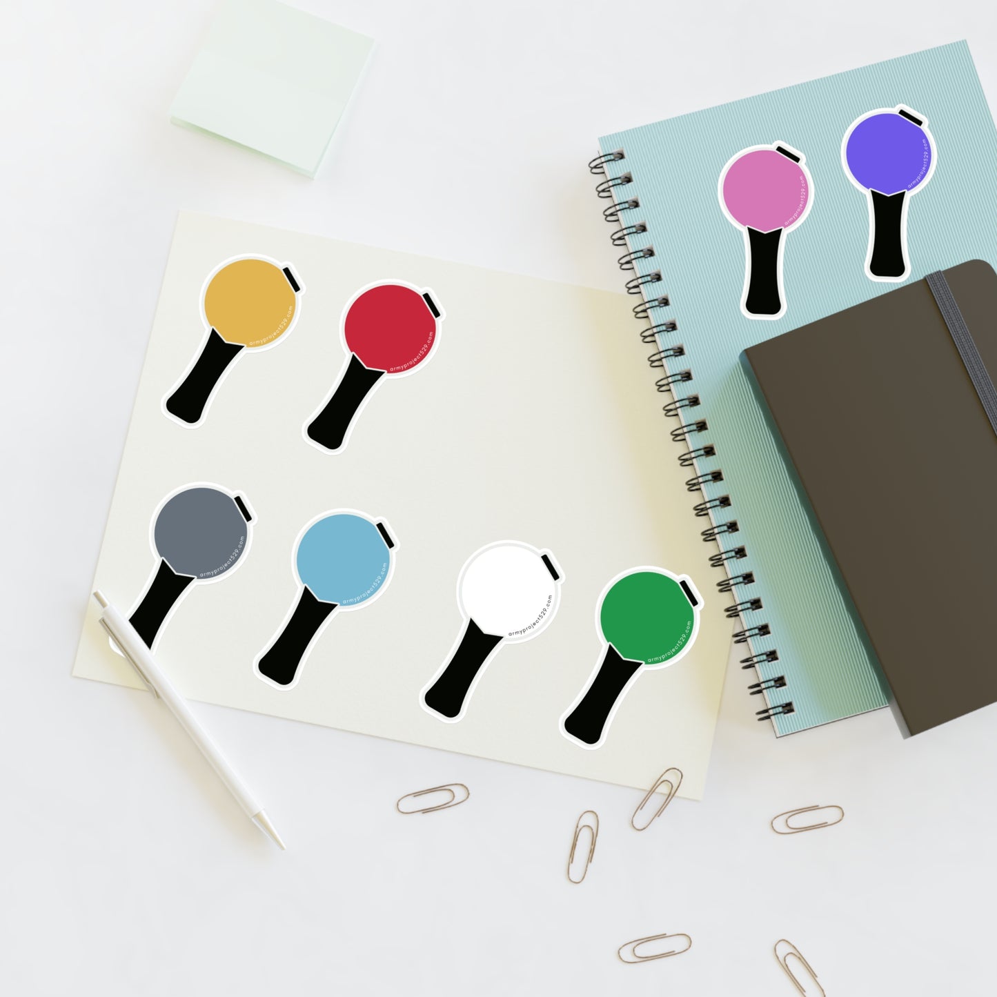Ma City Map Lightstick Vinyl Sticker Sheet
