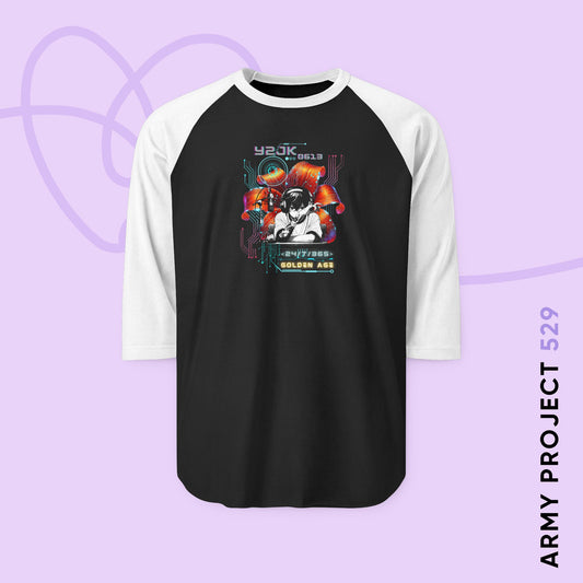 Jungkook Y2JK Retro Series Unisex 3\4 Sleeve Baseball Tee