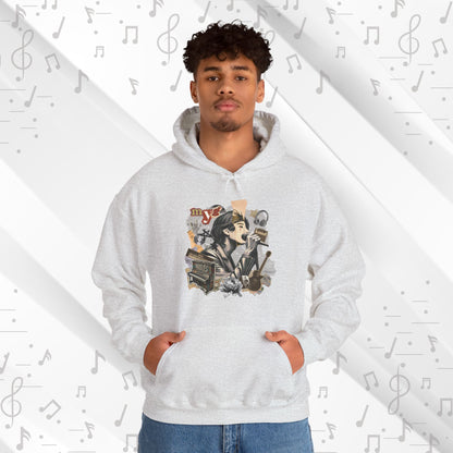 Yoongi Hoodie - Fanmade BTS Retro Series - 2010s Rock Aesthetic - Cozy Unisex Sweatshirt