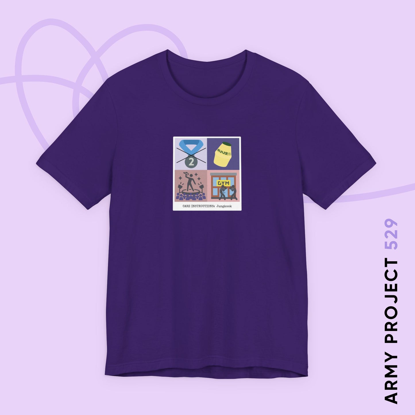 Jung Kook Short Sleeve Shirt - Funny Fanmade BTS Merch - Care Instructions - Soft Unisex T-Shirt
