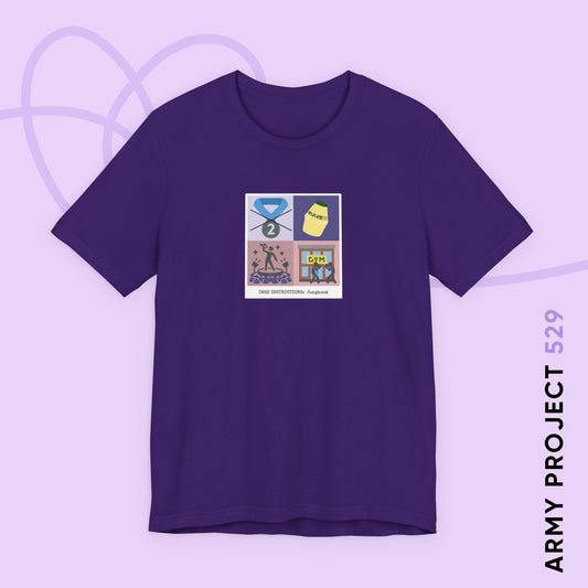 Jung Kook Short Sleeve Shirt - Funny Fanmade BTS Merch - Care Instructions - Soft Unisex T-Shirt