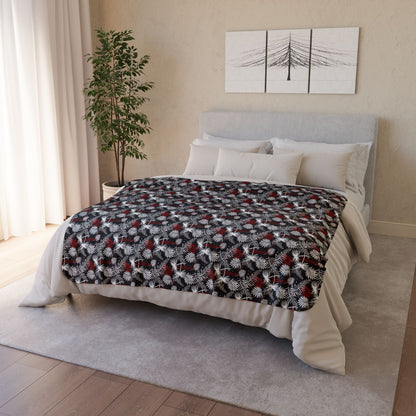 Tropical Chopsticks Fleece Sherpa Blanket