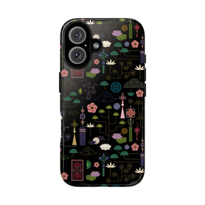 Norigae Night Garden Tough Phone Case - Elegant K-Pop Merch - iPhone, Galaxy, Pixel Cover