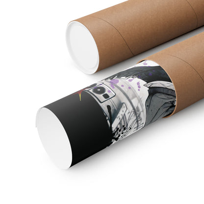 Hobi Wall Art - Fanmade BTS Retro Series - 90s Hip-Hop Aesthetic - Matte Poster