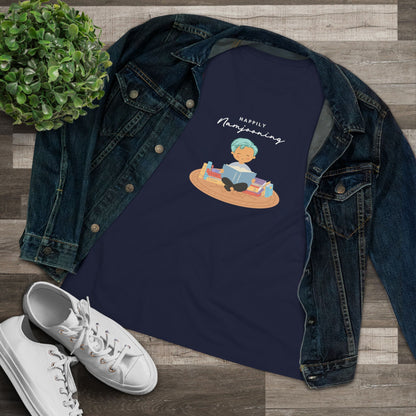 Namjoon Women's Tee - Happily Namjooning - Fanmade BTS Merch - Soft Jersey T-Shirt
