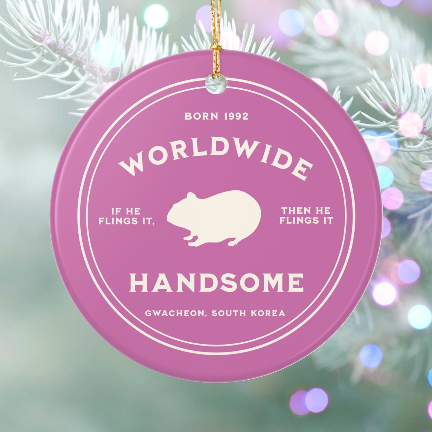 Worldwide Handsome Badge Series Ceramic Ornament