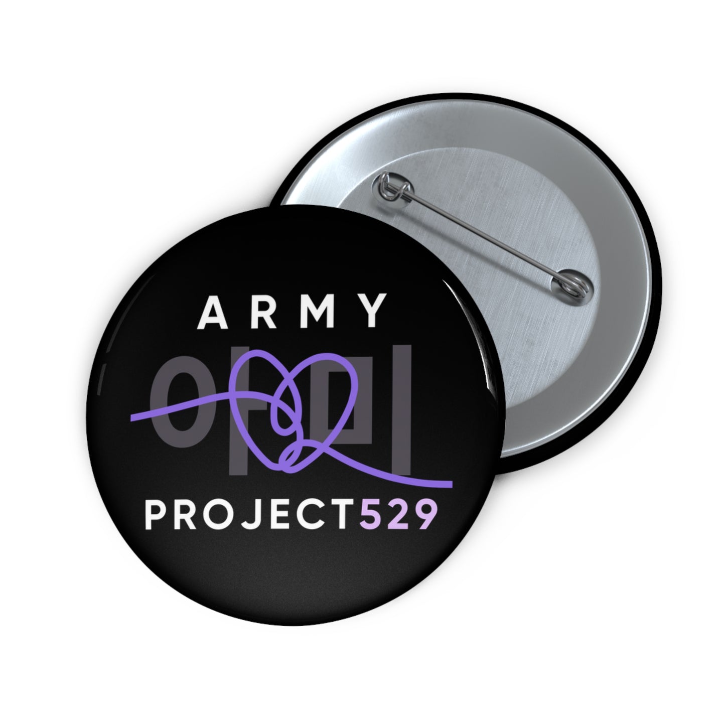 ARMY Project 529 Logo Pin Button