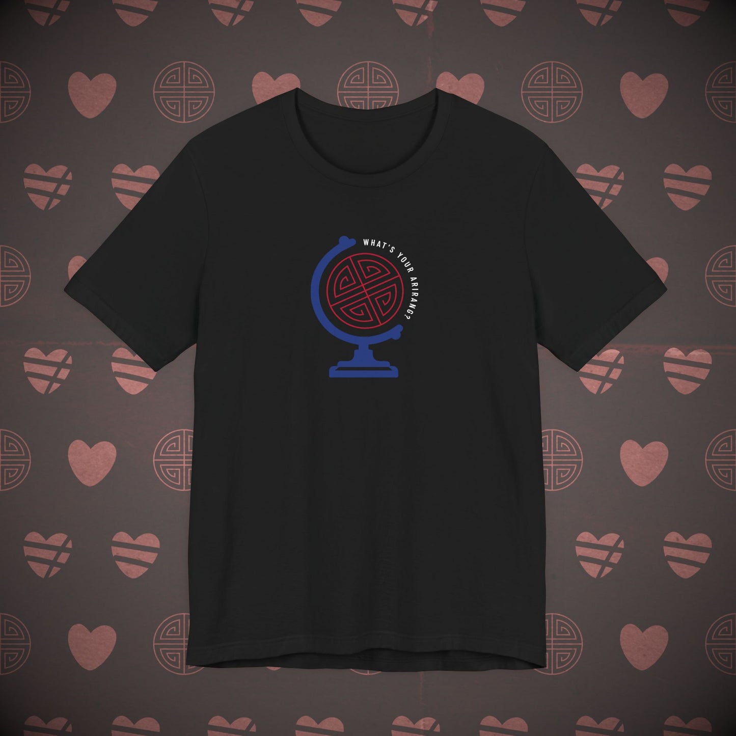 OT7 Short Sleeve Shirt - What's Your Arirang? Globe and Cities - Unisex Jersey T-Shirt