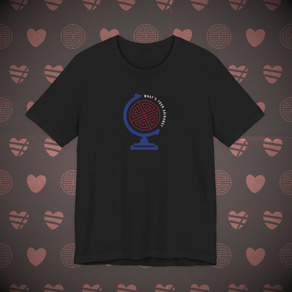OT7 Short Sleeve Shirt - What's Your Arirang? Globe and Cities - Unisex Jersey T-Shirt