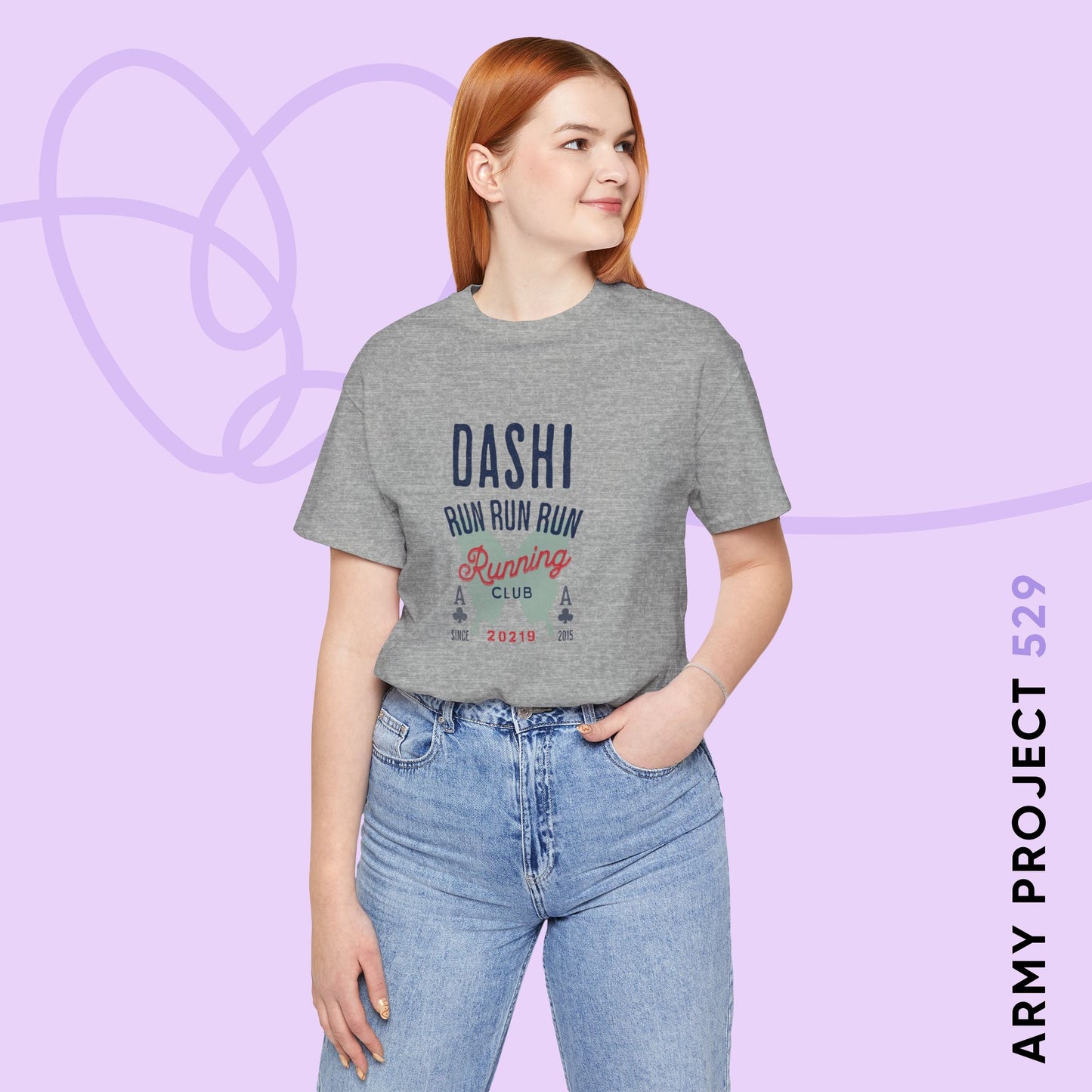 OT7 Short Sleeve Shirt - Dashi Running Club - Fanmade BTS Merch - Unisex Jersey T-Shirt