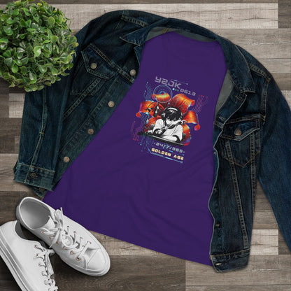 Jung Kook Women's Tee - BTS Fanmade Retro Series - Y2K Gamer Aesthetic - Soft Jersey T-Shirt