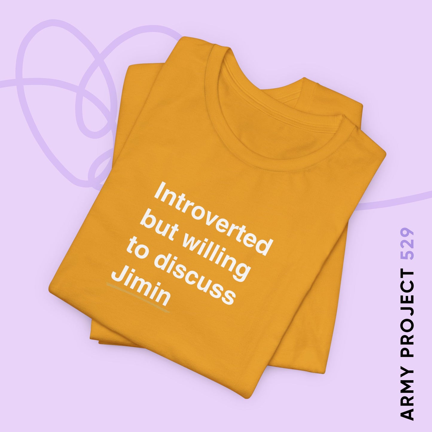 Jimin Bias Short Sleeve Shirt - Introverted But Willing to Discuss Jimin - Fanmade BTS Merch - Unisex Jersey T-Shirt