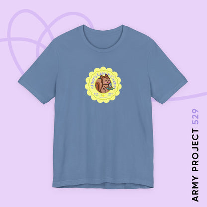 Hobi Short Sleeve Shirt - Cute Fanmade BTS Merch - Hobi's Lemon Cakes - Soft Unisex T-Shirt