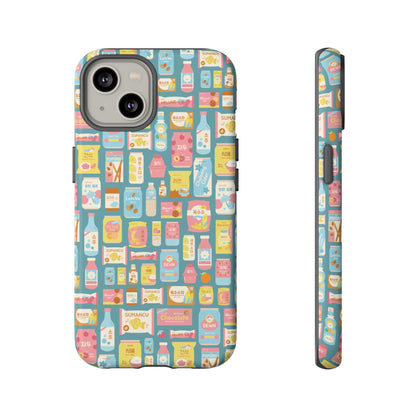 Sweet Pastel Korean Snacks Tough Phone Case - Cute K-Pop Merch - iPhone, Galaxy, Pixel Cover