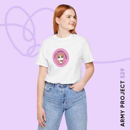Jin Short Sleeve Shirt - Cute Fanmade BTS Merch - Jin's Fakeu Cake - Soft Unisex T-Shirt
