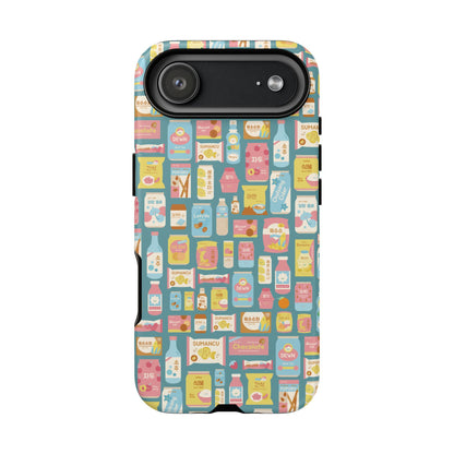 Sweet Pastel Korean Snacks Tough Phone Case - Cute K-Pop Merch - iPhone, Galaxy, Pixel Cover