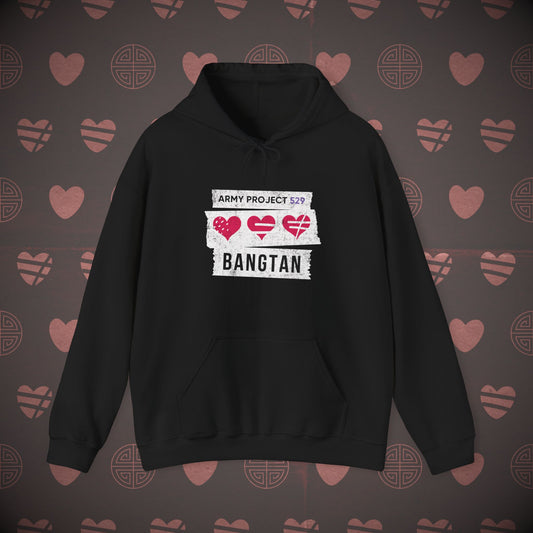 AP529 Hoodie - AP529 <3 Bangtan (White) - Cozy Unisex Sweatshirt