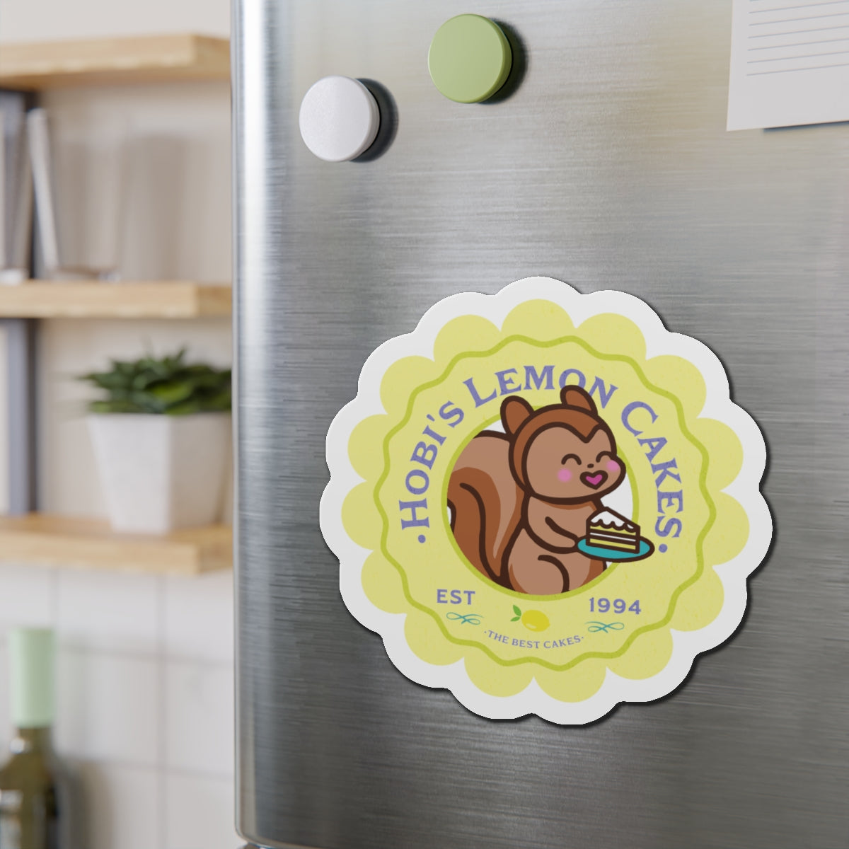 Hobi Lemon Cakes Bakery Series Die-Cut Magnet