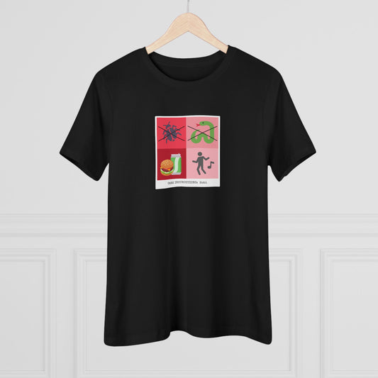 Hobi Women's Tee - Funny Fanmade BTS Merch - Care Instructions - Soft Jersey T-Shirt